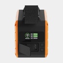 100W Rugged Flashlight Power Bank 40.000mAh Torch Black / Orange