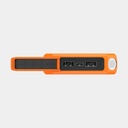 100W Rugged Flashlight Power Bank 40.000mAh Torch Black / Orange