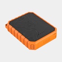 100W Rugged Flashlight Power Bank 40.000mAh Torch Black / Orange