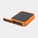 100W Rugged Flashlight Power Bank 40.000mAh Torch Black / Orange