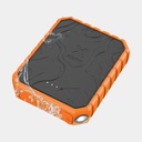 100W Rugged Flashlight Power Bank 40.000mAh Torch Black / Orange