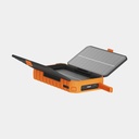 100W Rugged Flashlight Power Bank 40.000mAh Torch Black / Orange