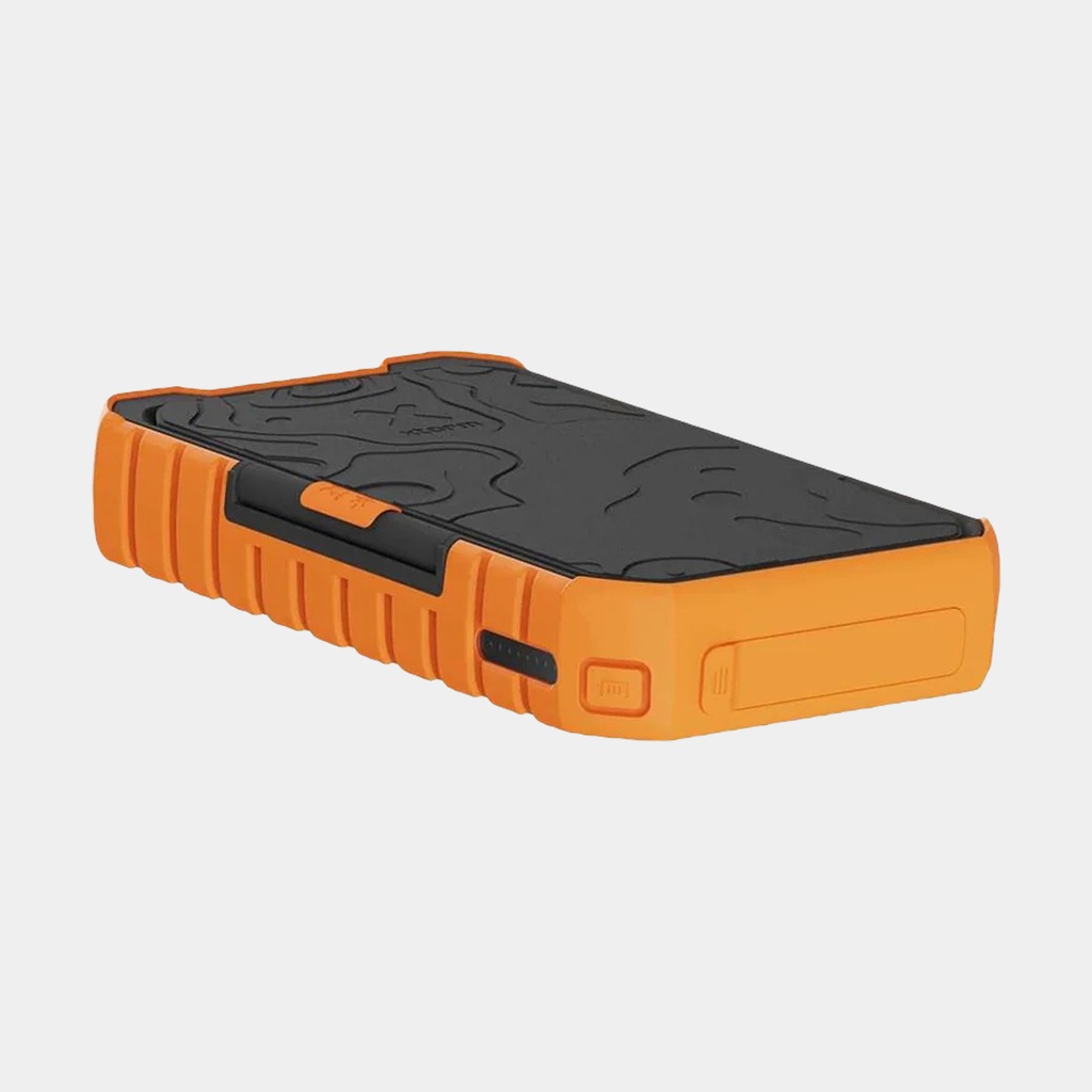 100W Rugged Flashlight Power Bank 40.000mAh Torch Black / Orange