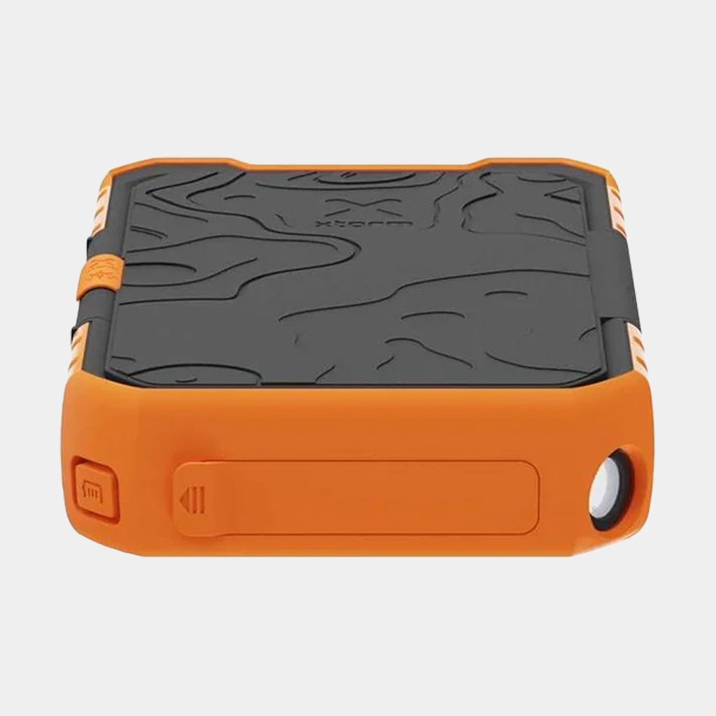 100W Rugged Flashlight Power Bank 40.000mAh Torch Black / Orange