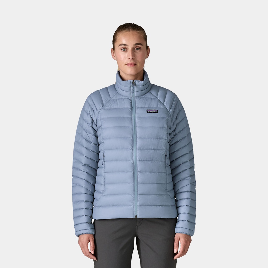 Down Sweater Jacket Women Barnacle Blue