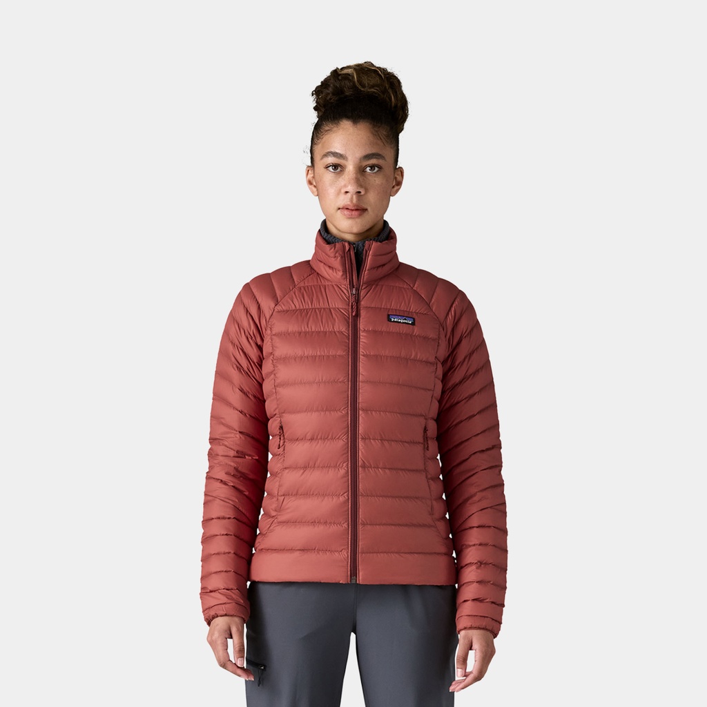 Down Sweater Jacket Women Potters Red