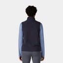 Retro Pile Fleece Vest Women Natural w/Ellwood Green