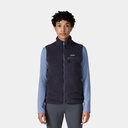 Retro Pile Fleece Vest Women Natural w/Ellwood Green