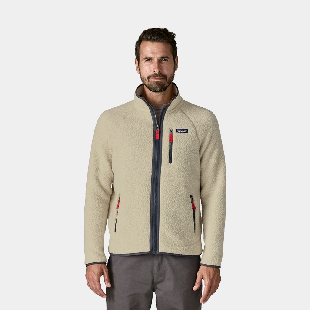 Retro Pile Fleece Vest Women Natural w/Ellwood Green