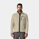 Retro Pile Fleece Vest Women Natural w/Ellwood Green