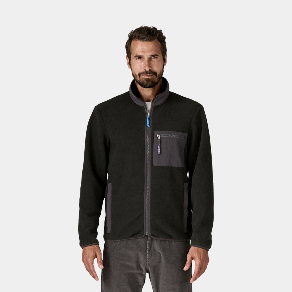 Retro Pile Fleece Vest Women Natural w/Ellwood Green