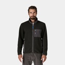 Retro Pile Fleece Vest Women Natural w/Ellwood Green