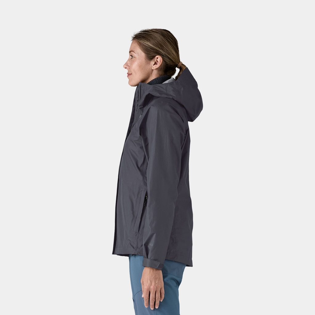 Retro Pile Fleece Vest Women Natural w/Ellwood Green