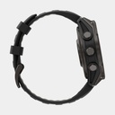 Fenix 8 Pro - Amoled Sapphire Titanium Carbon Grey DLC w/ Black / Pebble Gray Silicone Band