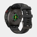 Fenix 8 Pro - Amoled Sapphire Titanium Carbon Grey DLC w/ Black / Pebble Gray Silicone Band