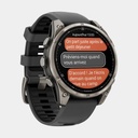 Fenix 8 Pro - Amoled Sapphire Titanium w/ Graphite / Black Silicone Band