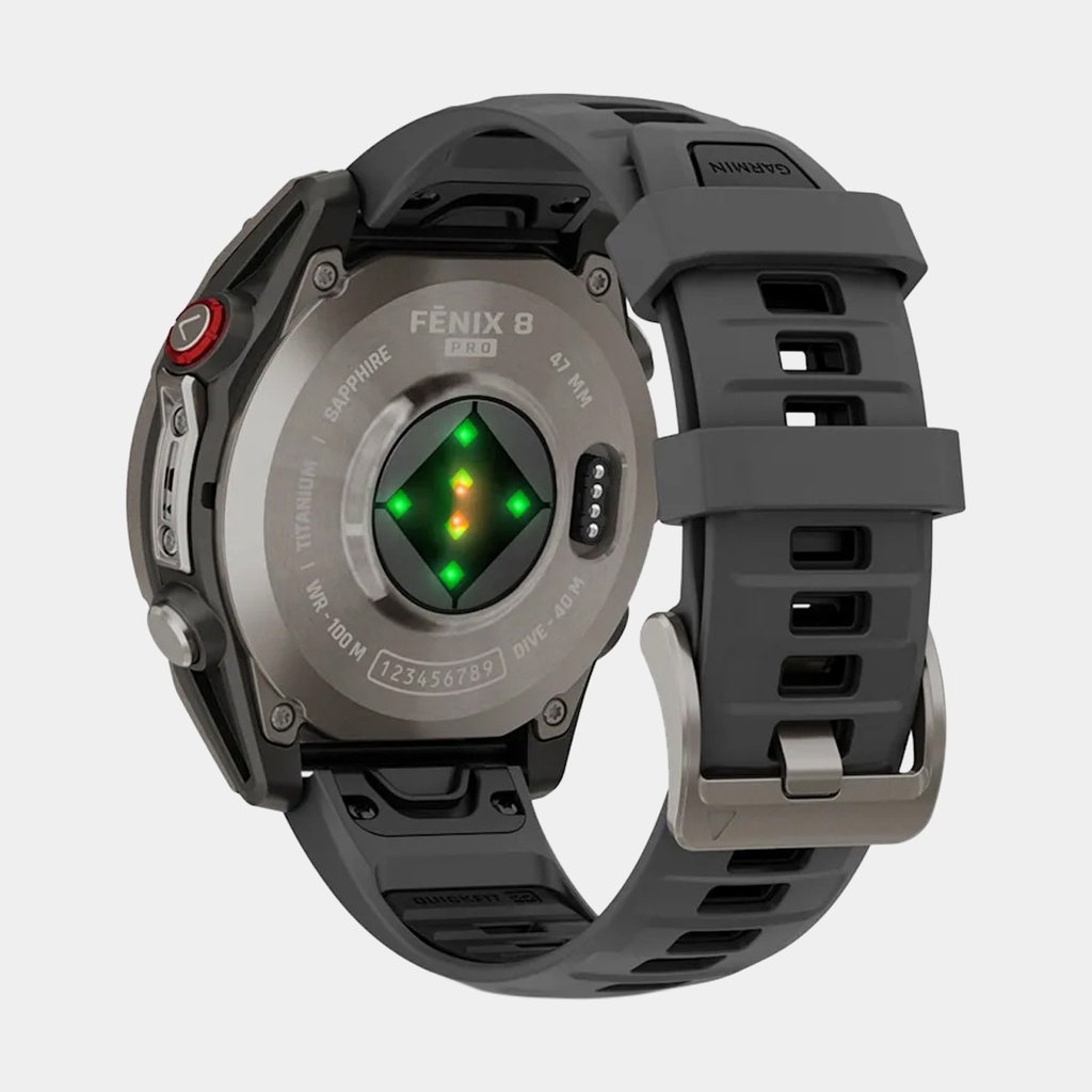 Fenix 8 Pro - Amoled Sapphire Titanium w/ Graphite / Black Silicone Band