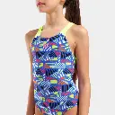 Candies Swimsuit Kids Multi Blue / Artic Lime