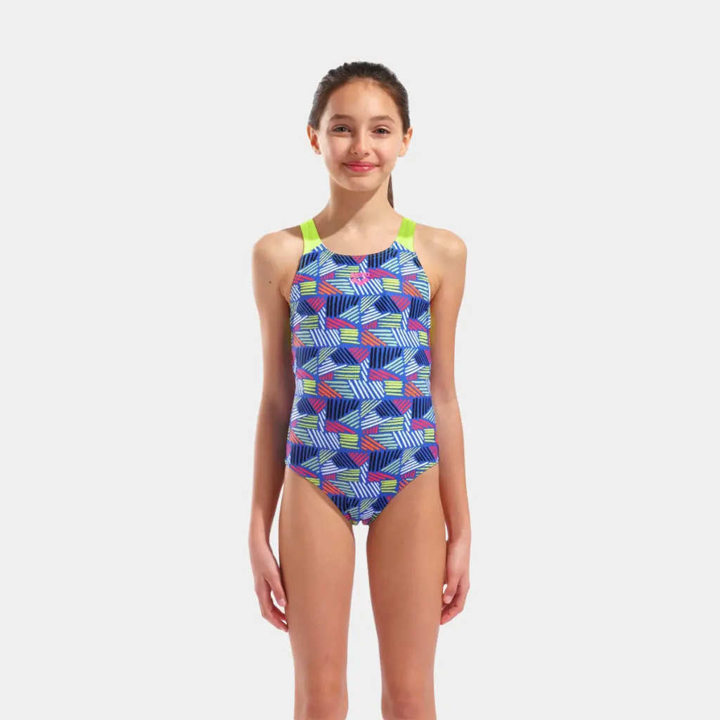 Candies Swimsuit Kids Multi Blue / Artic Lime
