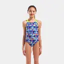 Candies Swimsuit Kids Multi Blue / Artic Lime