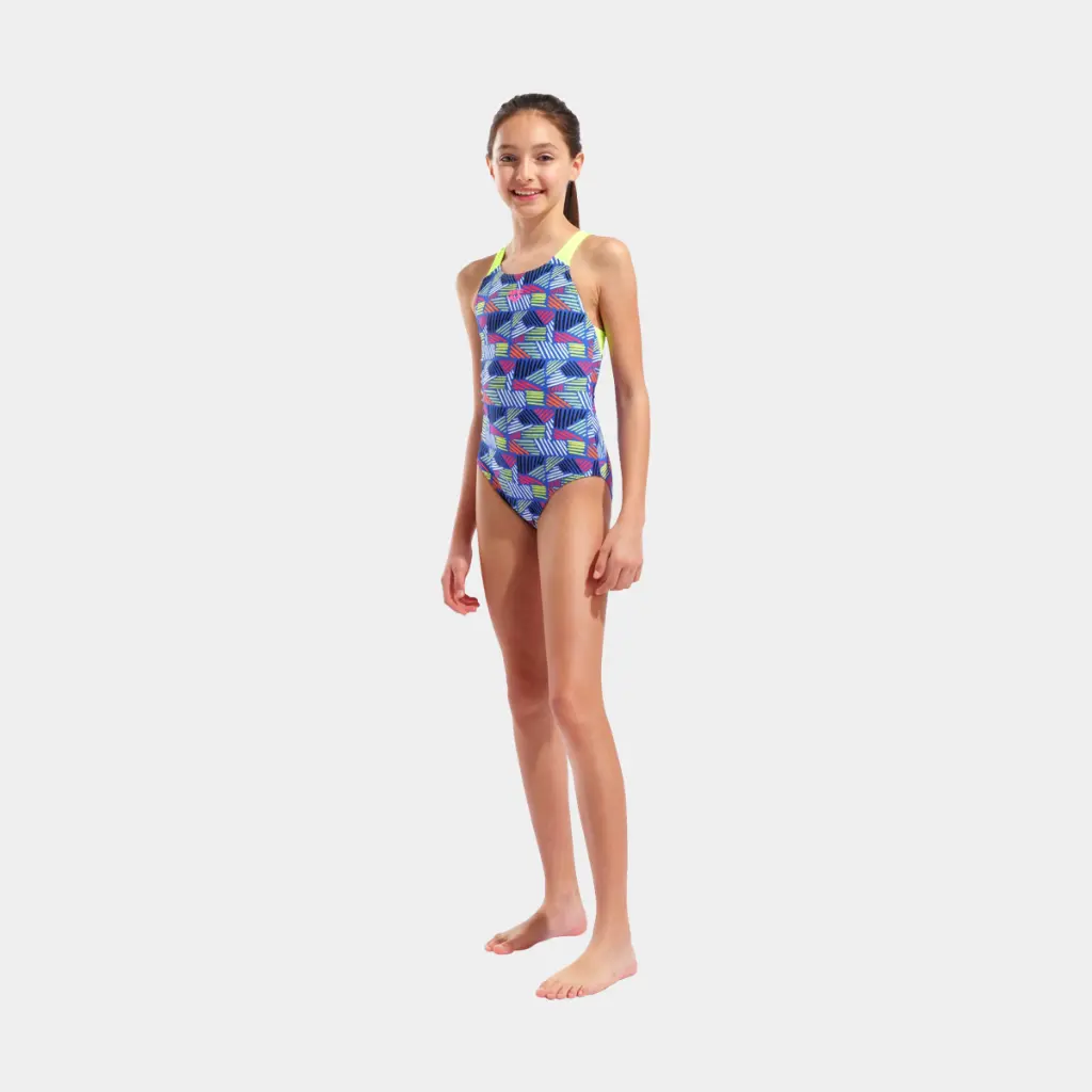 Candies Swimsuit Kids Multi Blue / Artic Lime