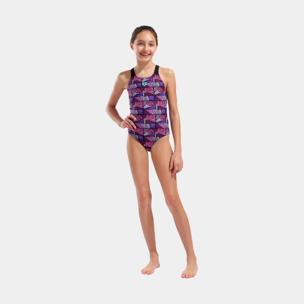 Candies Swimsuit Kids Multi Pink / Black