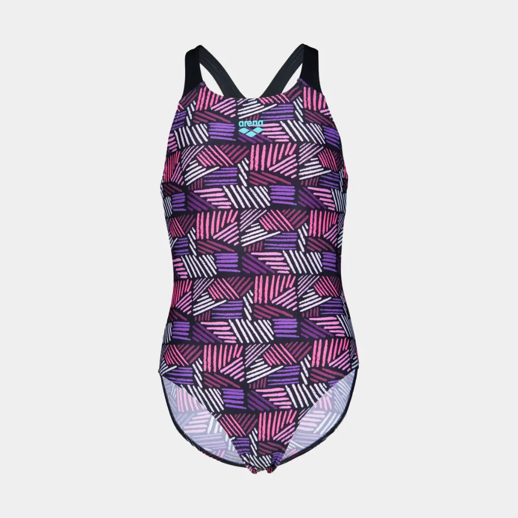 Candies Swimsuit Kids Multi Pink / Black