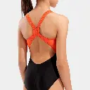 Fading Swimsuit Kids Black / Calypso / Coral