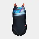 Fading Swimsuit Kids Black / Calypso / Coral