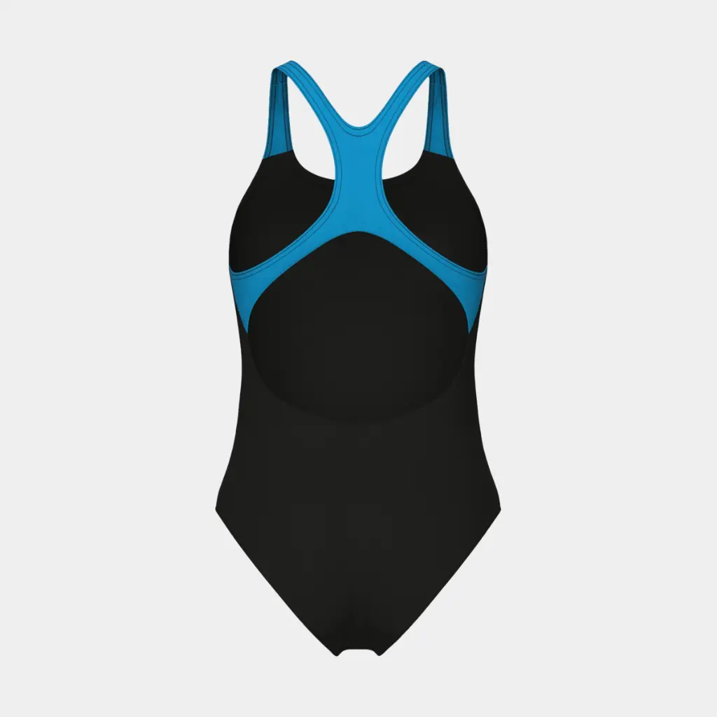 Graphic Swimsuit Women Black / Turquoise