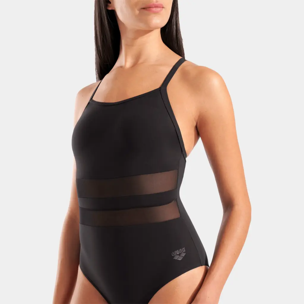 Mesh Equals Swimsuit Women Black