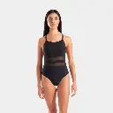 Mesh Equals Swimsuit Women Black