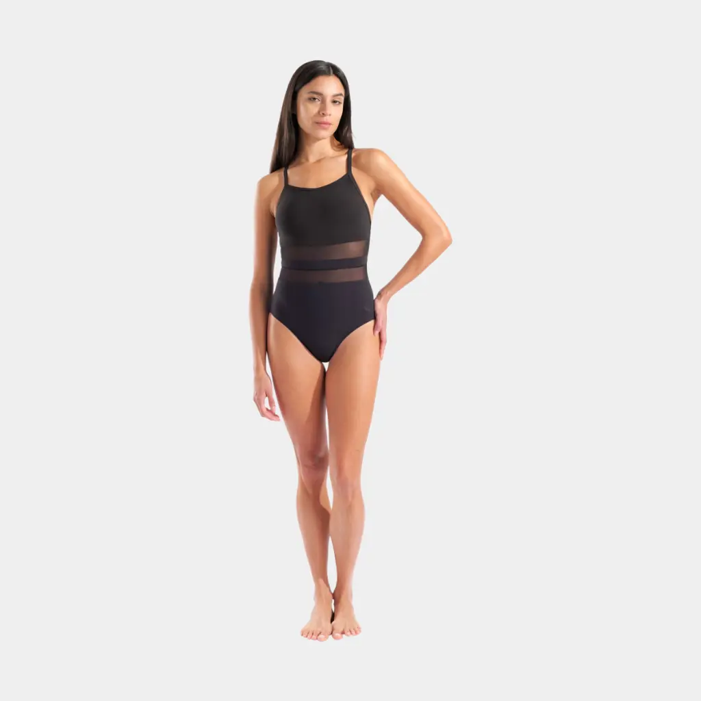 Mesh Equals Swimsuit Women Black