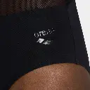 Mesh Panels Swimsuit Vent Back Women Black