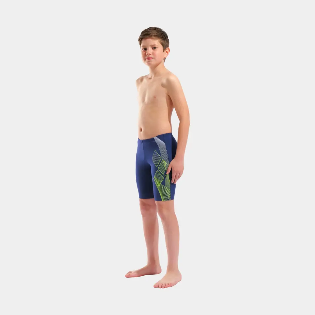 Sea Water Swim Jammer Kids Navy / Artic Lime