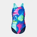 Spray Paint Swimsuit Kids Navy / Water