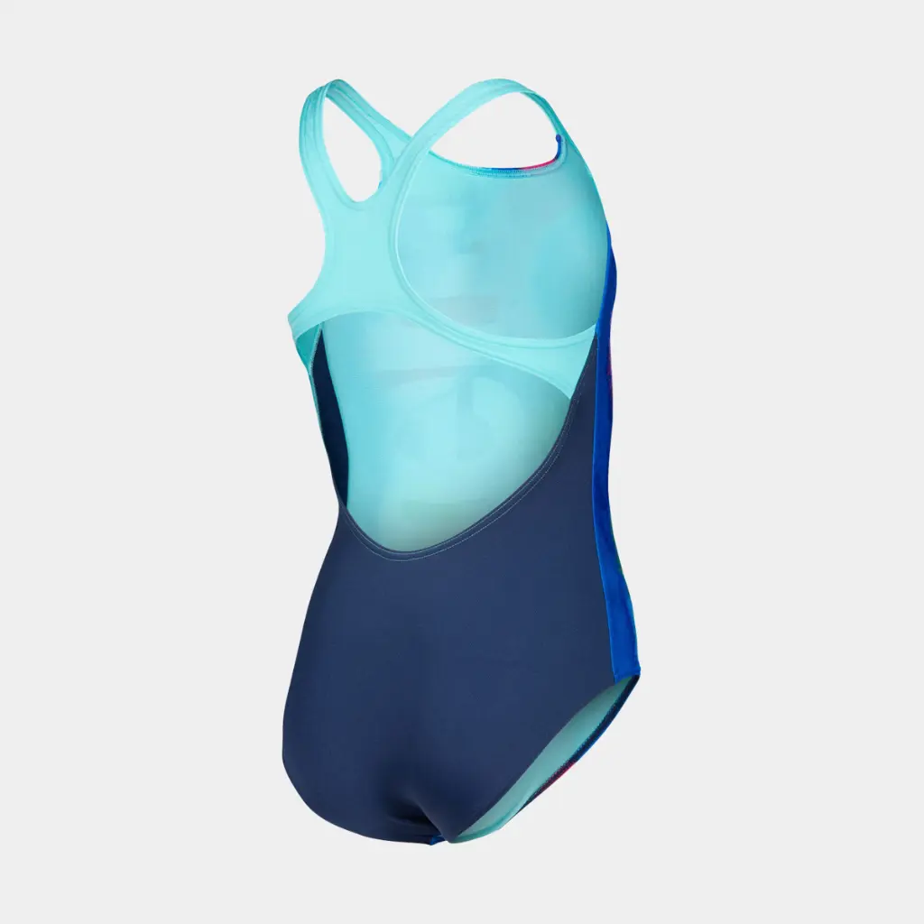 Spray Paint Swimsuit Kids Navy / Water