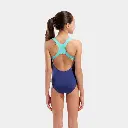 Spray Paint Swimsuit Kids Navy / Water