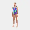 Spray Paint Swimsuit Kids Navy / Water