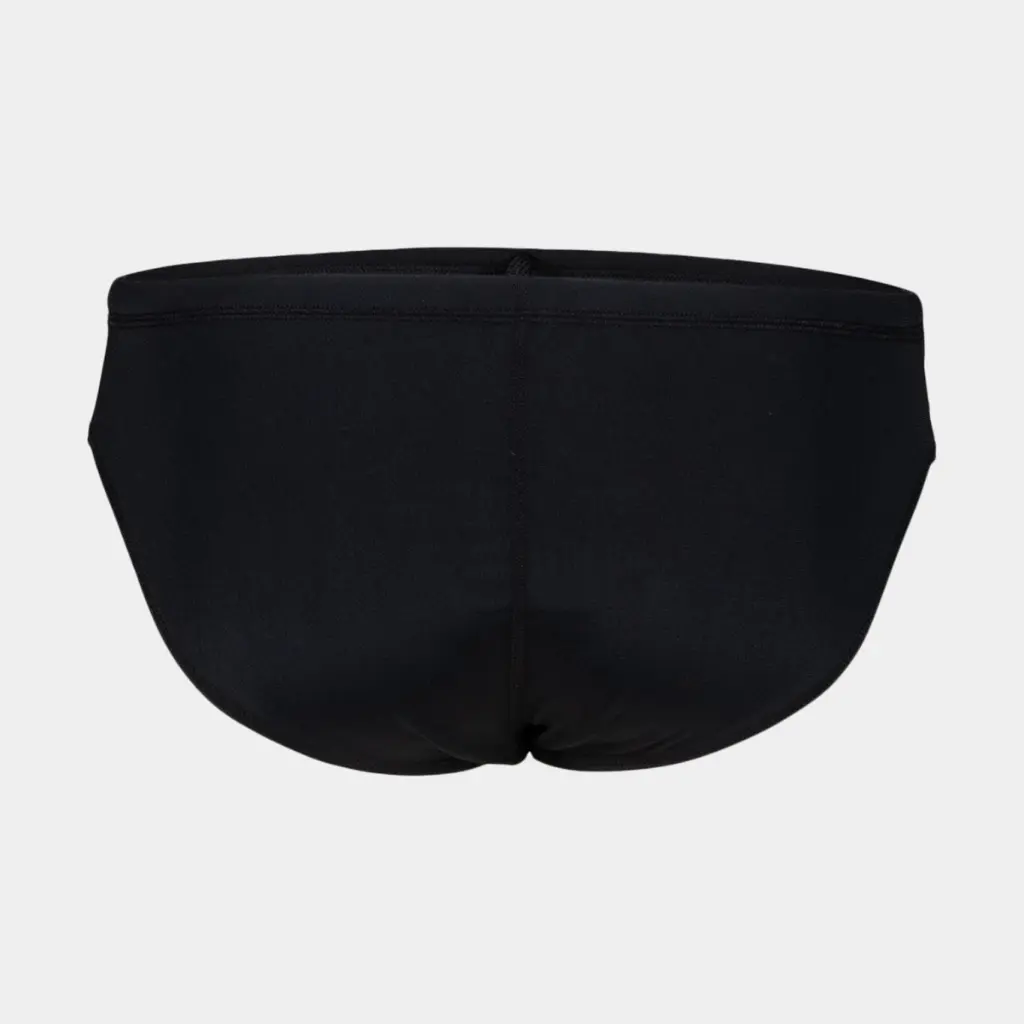 Team Swim Brief Solid Black / White