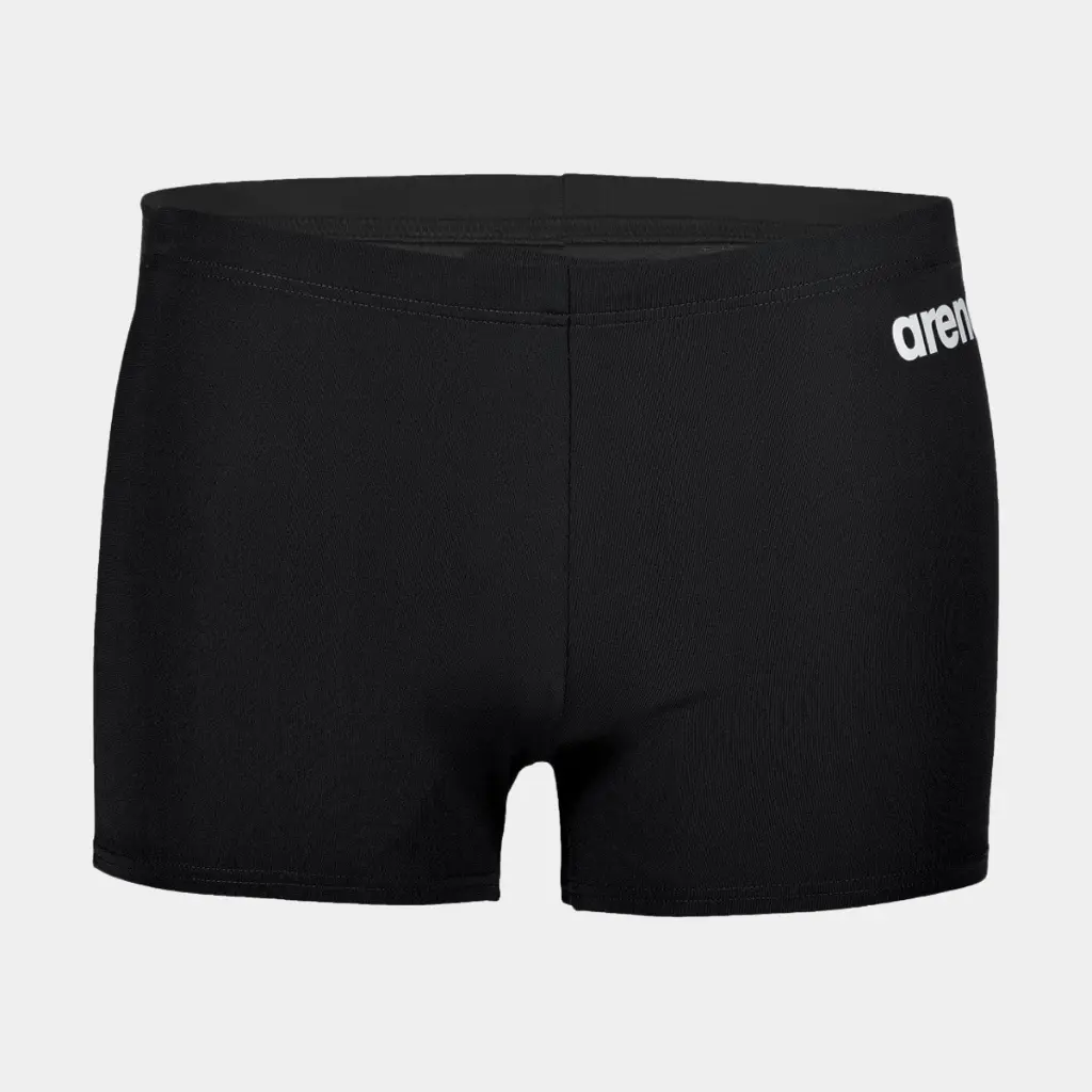 Team Swim Short Solid Black / White