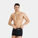 Team Swim Short Solid Black / White