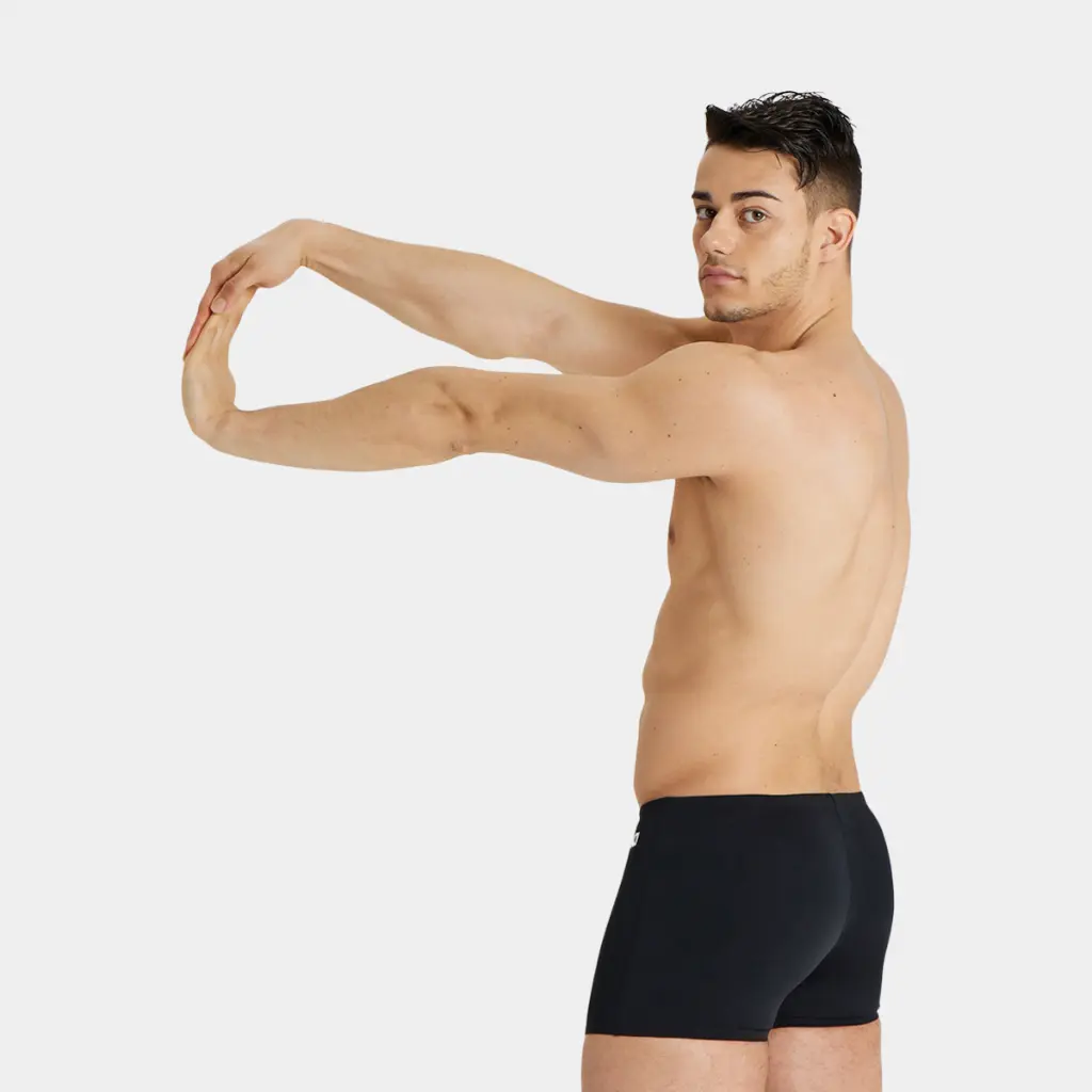 Team Swim Short Solid Black / White