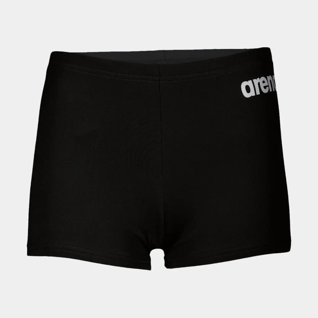 Team Swim Short Solid Kids Black / White
