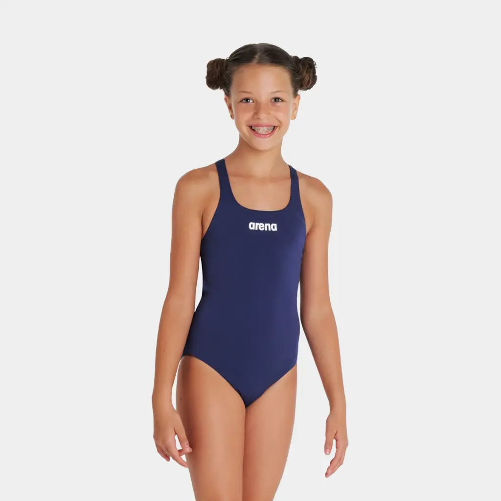 Team Swimsuit Swim Pro Solid Kids Navy / White