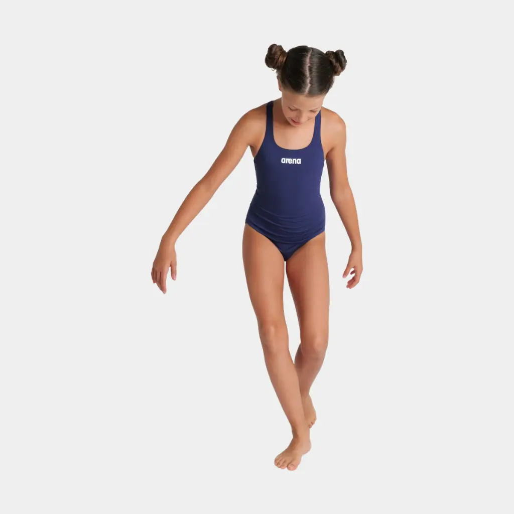Team Swimsuit Swim Pro Solid Kids Navy / White