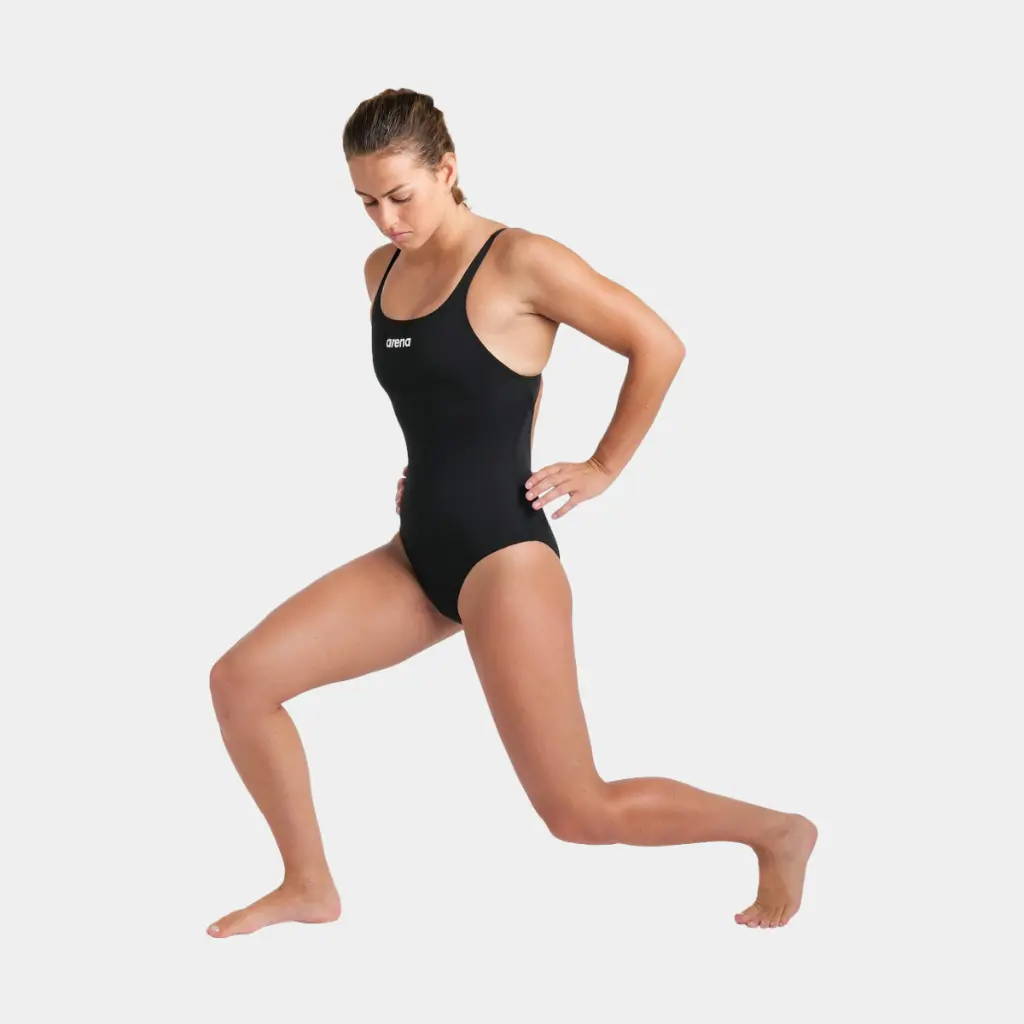 Team Swimsuit Swim Pro Solid Women Black / White