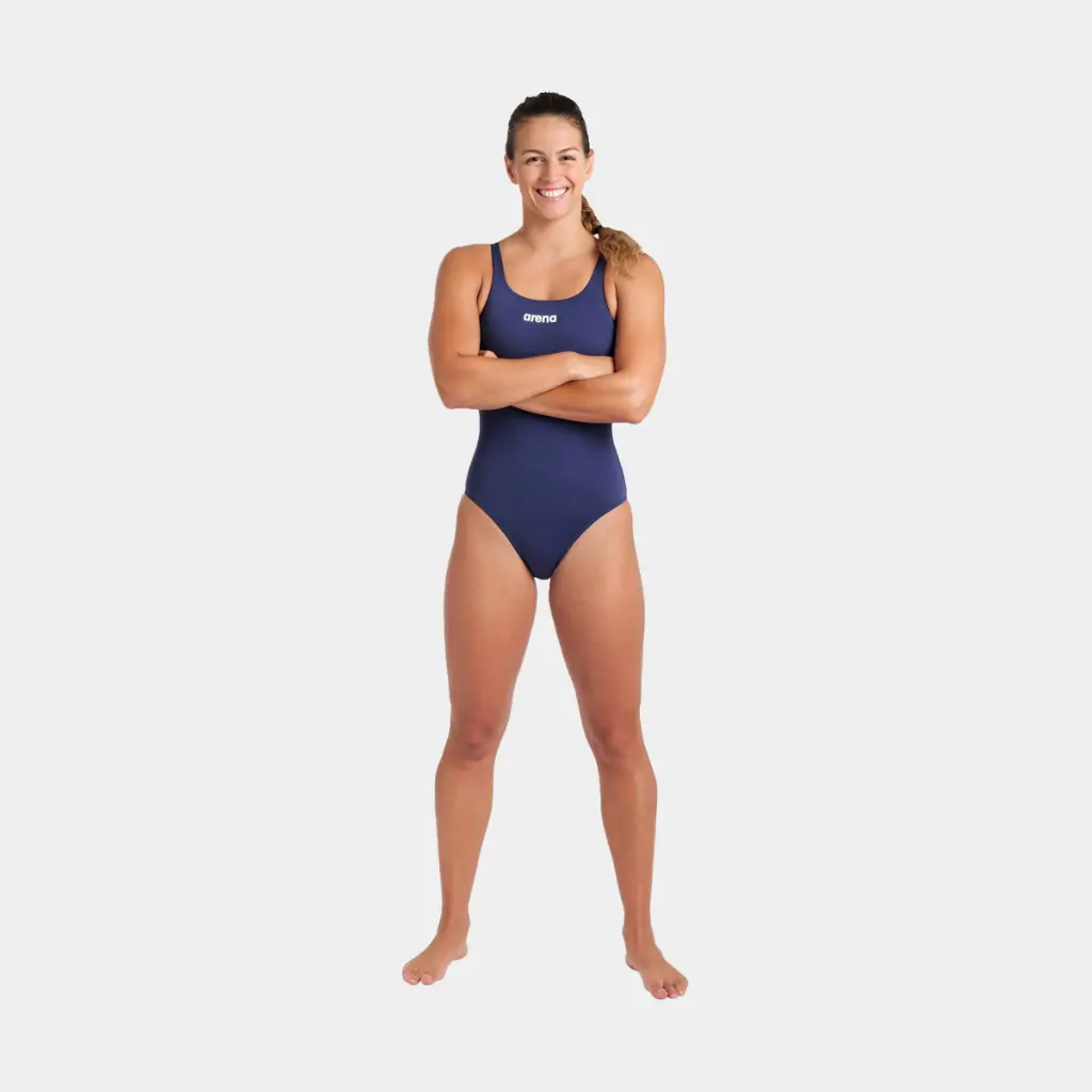 Team Swimsuit Swim Pro Solid Women Navy / White