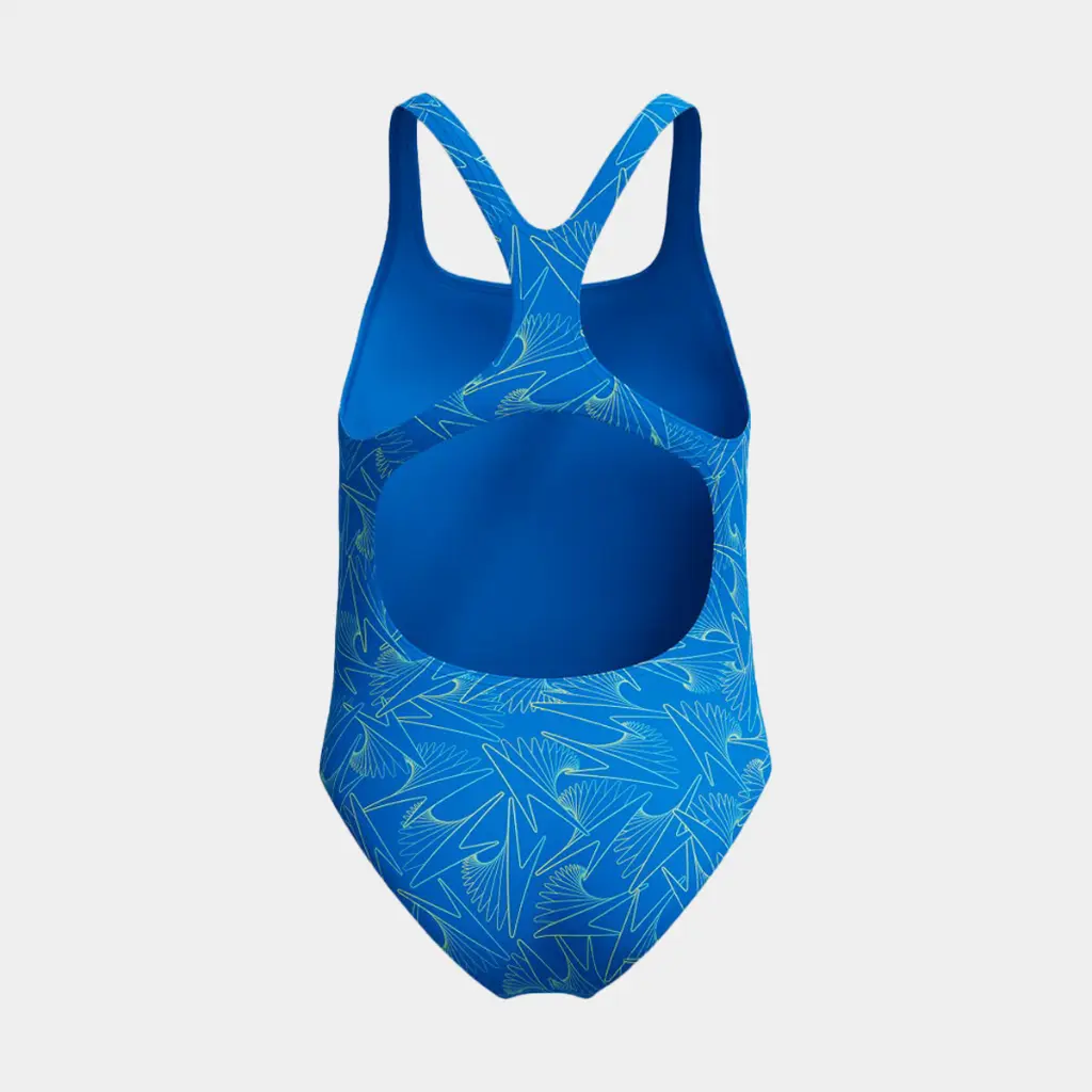 Hyperboom Medalist Allover Print Swimsuit Kids Blue / Green