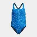 Hyperboom Medalist Allover Print Swimsuit Kids Blue / Green